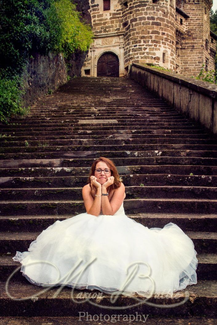 Mariage, mariée, chateau, séance couple, Sainte-Sigolène, Haute-Loire, France