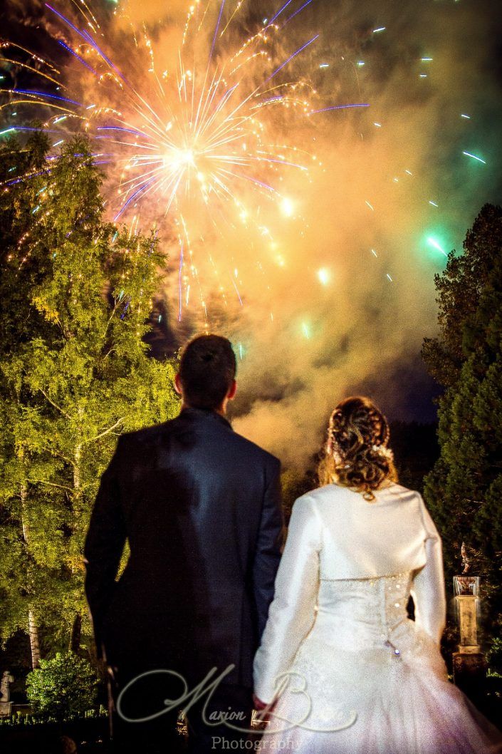 Mariage, chateau, soirée, feu d'artifice, Le Puy-en-Velay, Yssingeaux, Haute-Loire, France