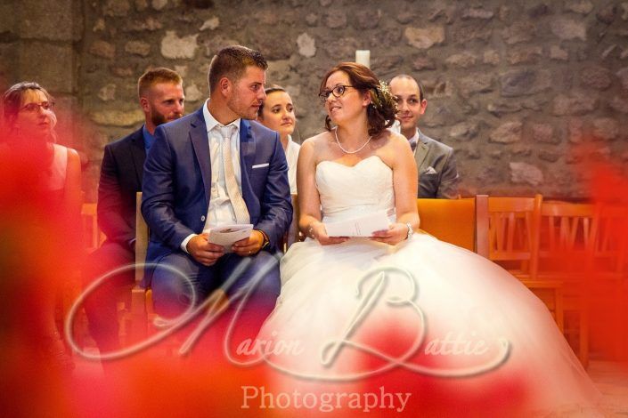 Mariage, mariés, église, Sainte-Sigolène, Haute-Loire, France