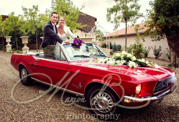 Mariage, chateau, voiture, mariés, Le Puy-en-Velay, Yssingeaux, Haute-Loire, France