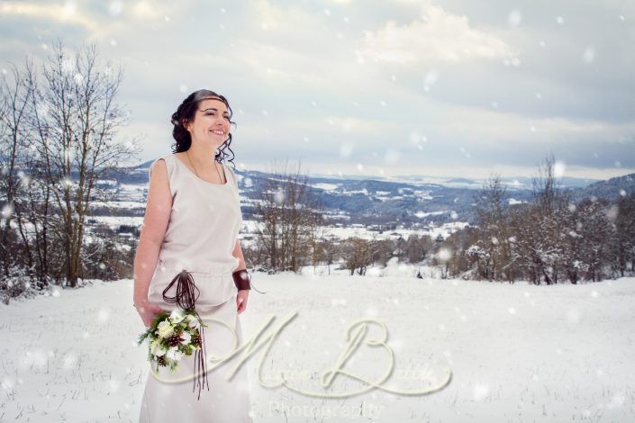 Mariage, séance couple, hiver, Lantriac, Haute-Loire, Auvergne, France