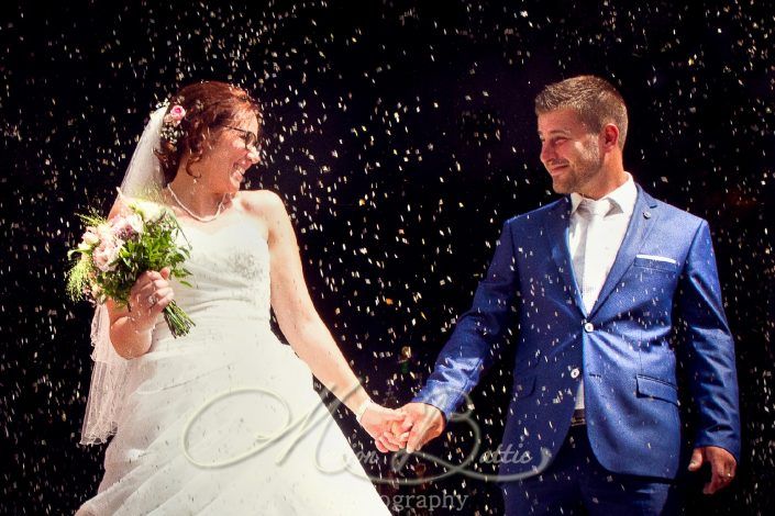 Mariage, mariés, église, Sainte-Sigolène, Haute-Loire, France