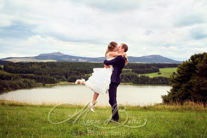 Mariage, couple, lac, nature, Grazac, Haute-Loire, Auvergne