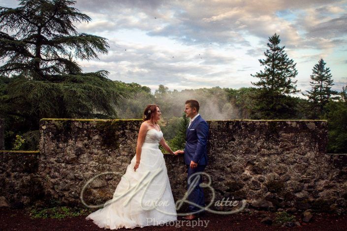 Mariage, couple, chateau, Sainte-sigolène, Haute-Loire, Auvergne