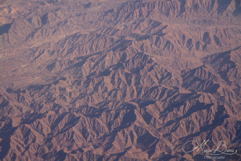 montagnes, photos, photos de voyage, photographie, voyages, avion, Oman, Moyen-Orient