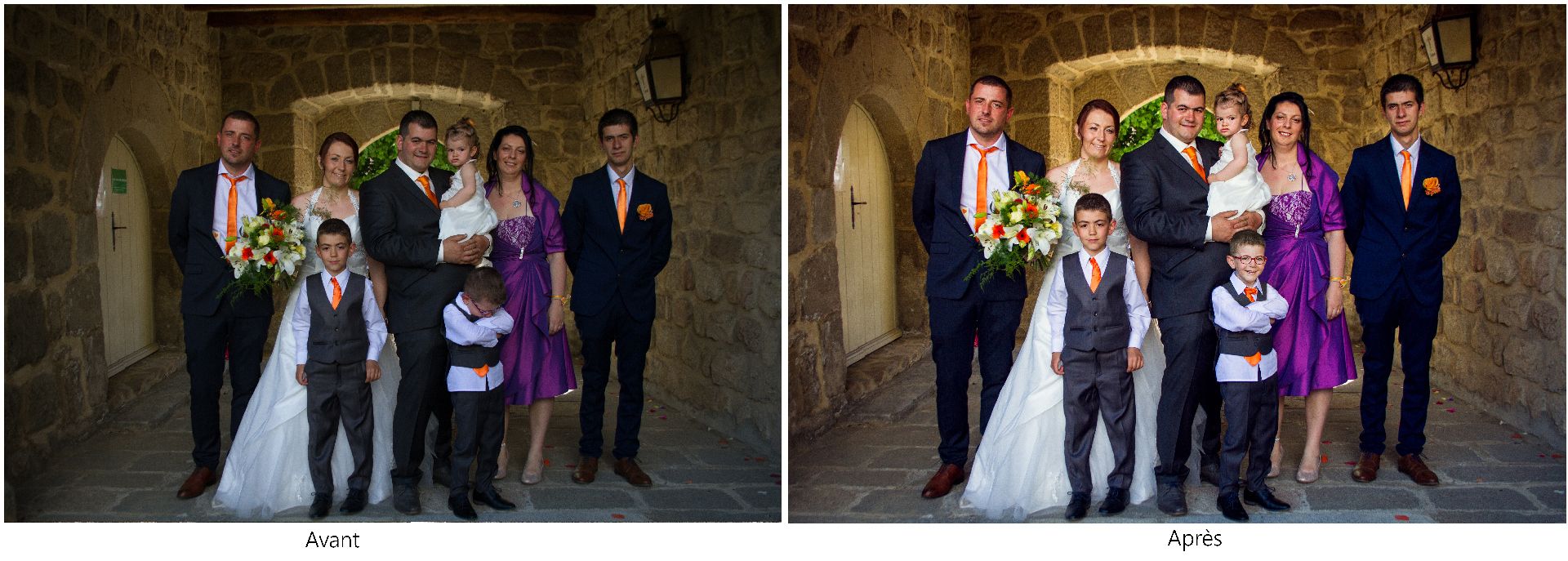 Mariage, Reportage de Mariage, Mariage Haute-Loire, Grazac, photo de groupe, enfants, Grazac